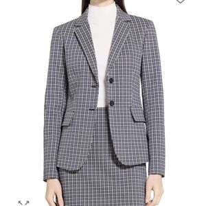 Theory Carisa Plaid Blazer 2 $475